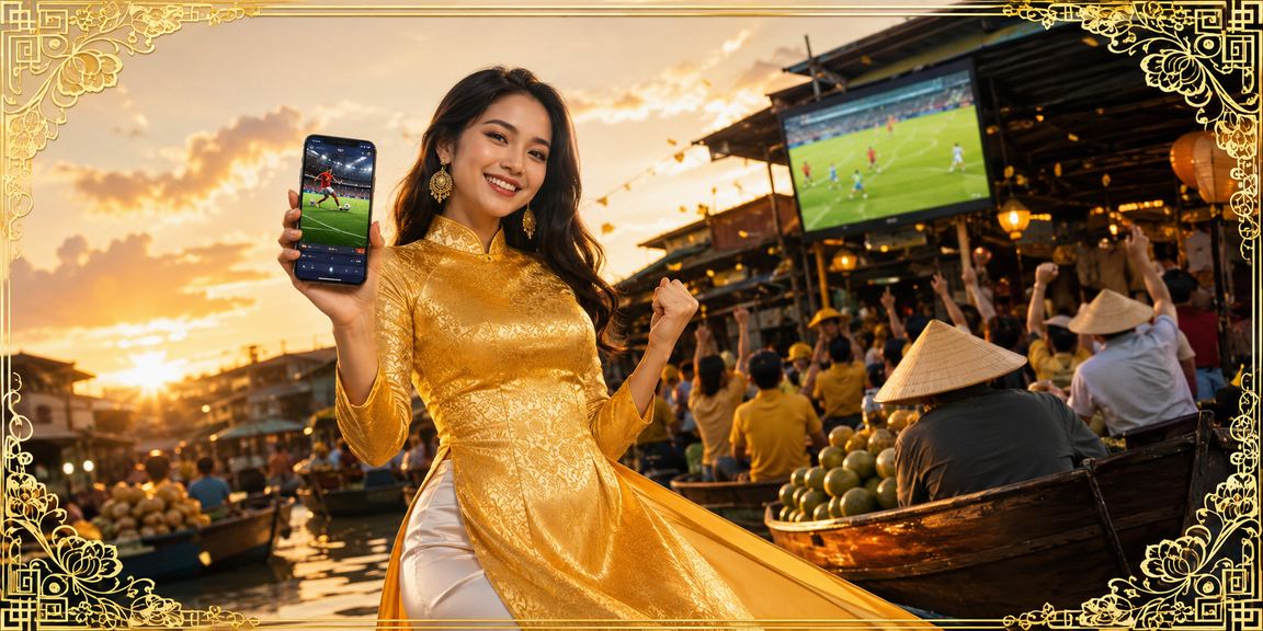 Người chơi cá cược thể thao tại Cần Thơ với áo dài truyền thống